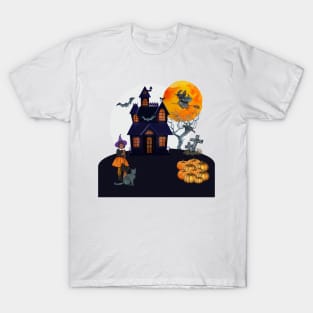 Halloween haunted house T-Shirt